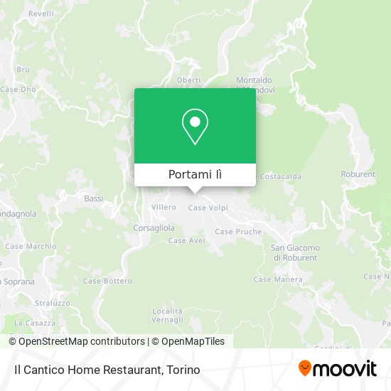 Mappa Il Cantico Home Restaurant