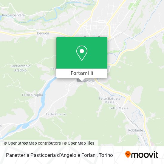 Mappa Panetteria Pasticceria d'Angelo e Forlani