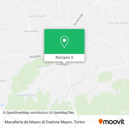 Mappa Macelleria da Mauro di Dadone Mauro