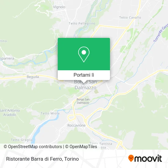 Mappa Ristorante Barra di Ferro