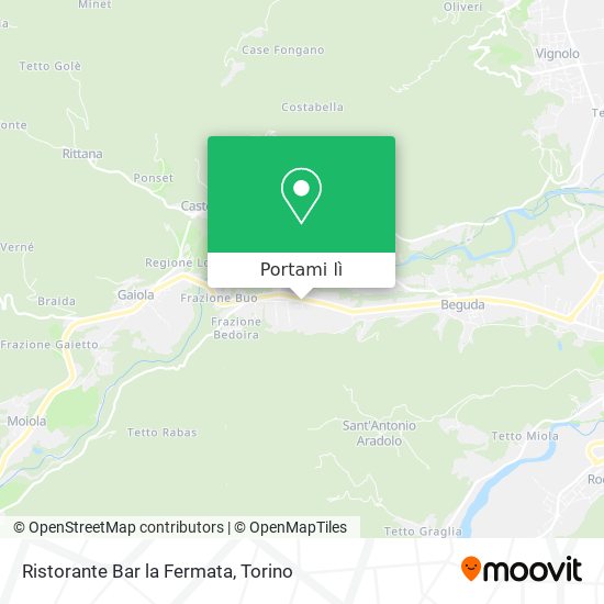 Mappa Ristorante Bar la Fermata