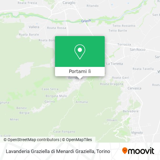 Mappa Lavanderia Graziella di Menardi Graziella