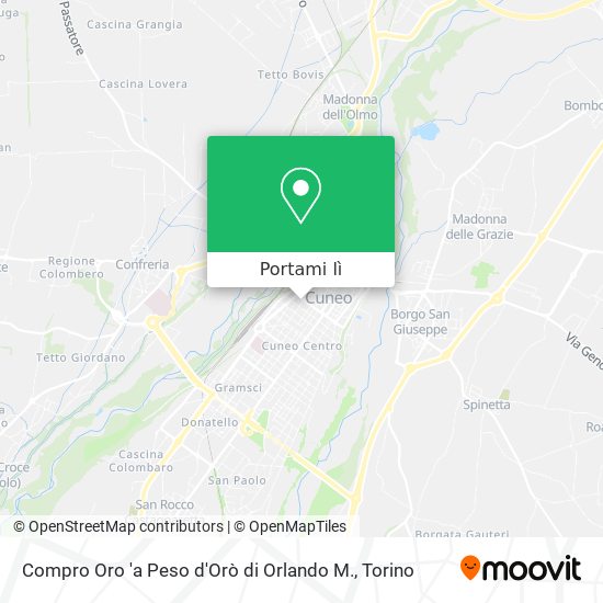 Mappa Compro Oro 'a Peso d'Orò di Orlando M.