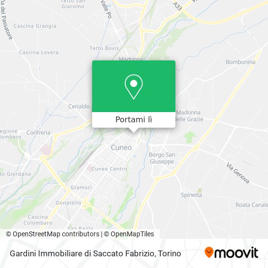 Mappa Gardini Immobiliare di Saccato Fabrizio