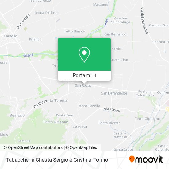 Mappa Tabaccheria Chesta Sergio e Cristina