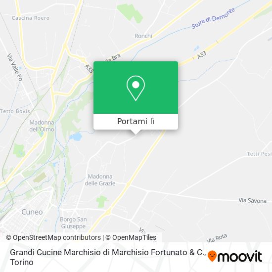 Mappa Grandi Cucine Marchisio di Marchisio Fortunato & C.