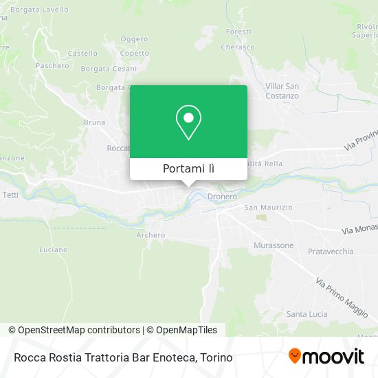 Mappa Rocca Rostia Trattoria Bar Enoteca