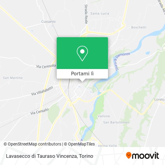 Mappa Lavasecco di Tauraso Vincenza