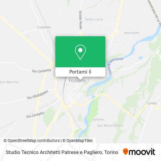 Mappa Studio Tecnico Architetti Patrese e Pagliero