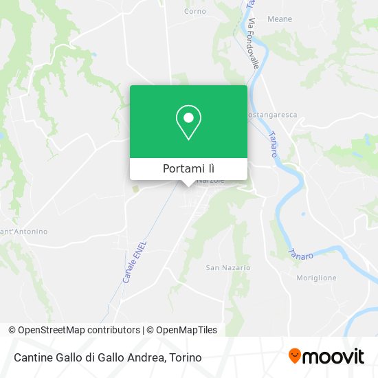 Mappa Cantine Gallo di Gallo Andrea