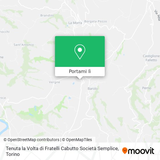 Mappa Tenuta la Volta di Fratelli Cabutto Società Semplice