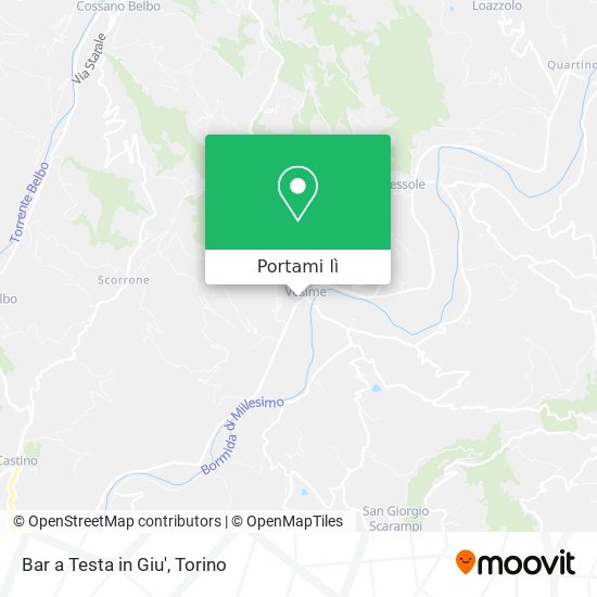 Mappa Bar a Testa in Giu'
