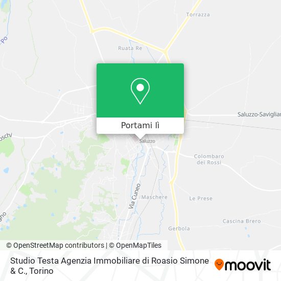 Mappa Studio Testa Agenzia Immobiliare di Roasio Simone & C.