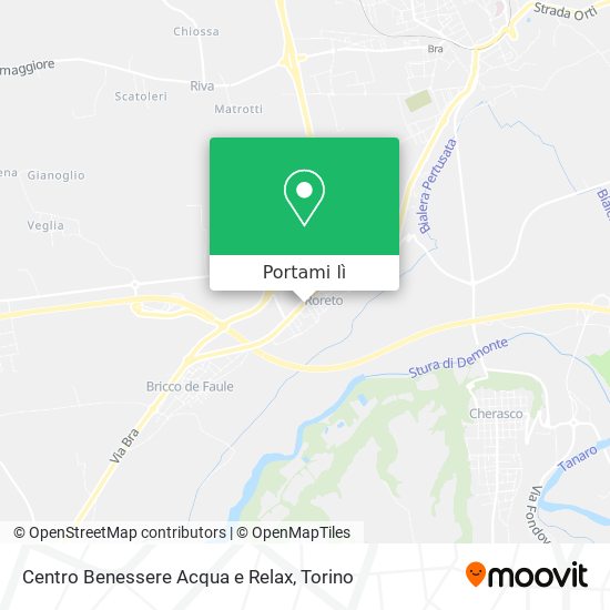 Mappa Centro Benessere Acqua e Relax