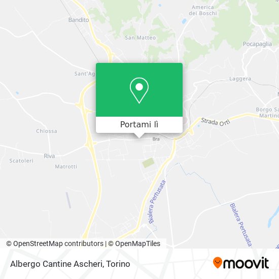 Mappa Albergo Cantine Ascheri