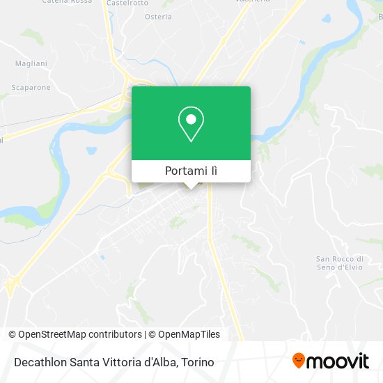 Mappa Decathlon Santa Vittoria d'Alba