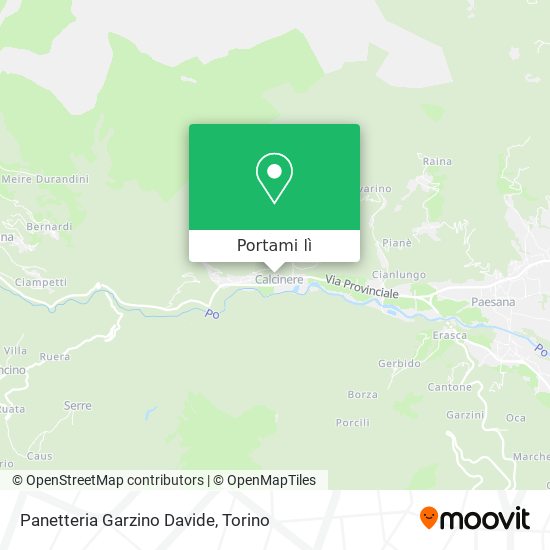 Mappa Panetteria Garzino Davide