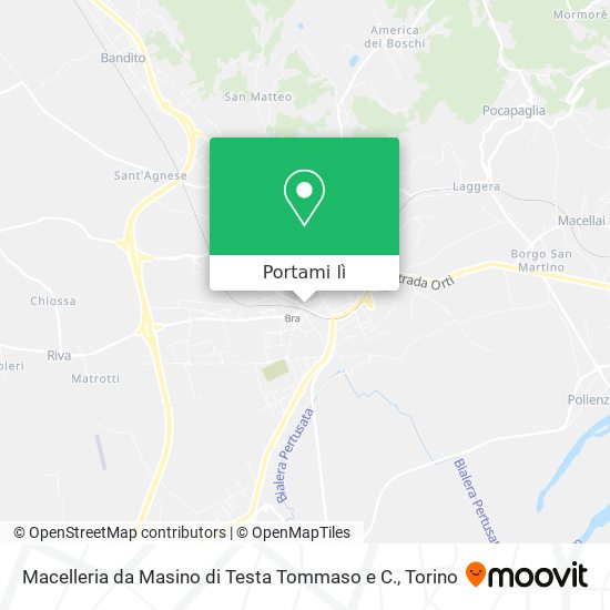 Mappa Macelleria da Masino di Testa Tommaso e C.