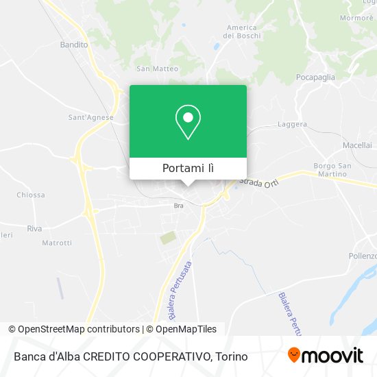 Mappa Banca d'Alba CREDITO COOPERATIVO