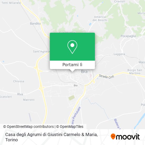 Mappa Casa degli Agrumi di Giustini Carmelo & Maria