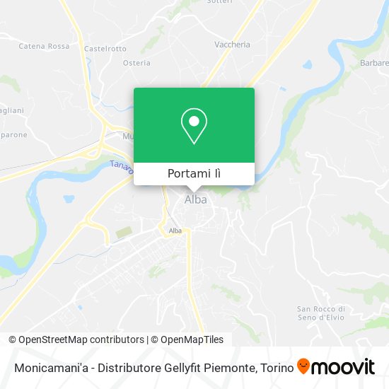 Mappa Monicamani'a - Distributore Gellyfit Piemonte