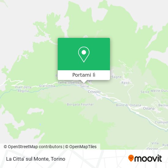 Mappa La Citta' sul Monte