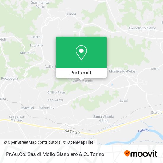 Mappa Pr.Au.Co. Sas di Mollo Gianpiero & C.