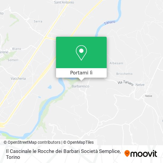 Mappa Il Cascinale le Rocche dei Barbari Società Semplice