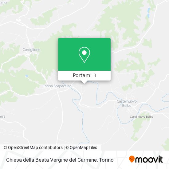Mappa Chiesa della Beata Vergine del Carmine