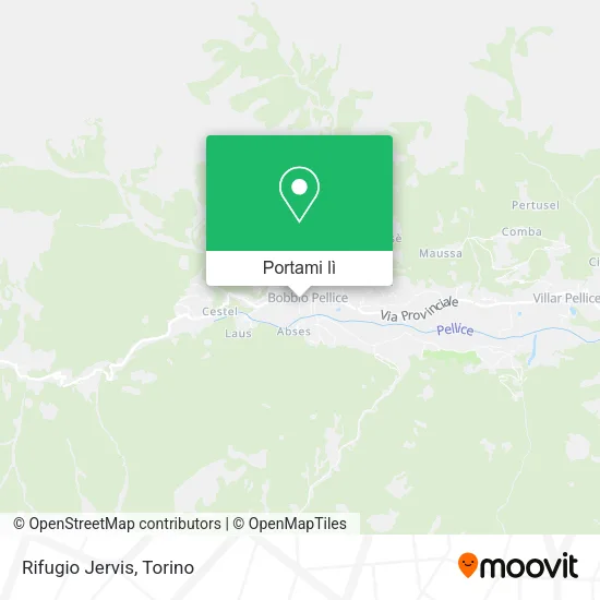 Mappa Rifugio Jervis
