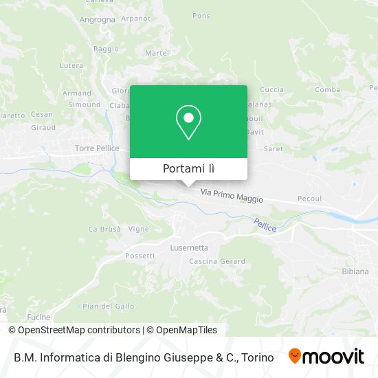 Mappa B.M. Informatica di Blengino Giuseppe & C.