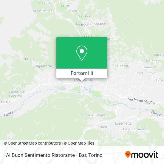 Mappa Al Buon Sentimento Ristorante - Bar