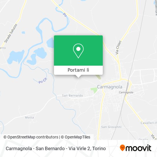 Mappa Carmagnola - San Bernardo - Via Virle 2