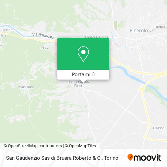 Mappa San Gaudenzio Sas di Bruera Roberto & C.