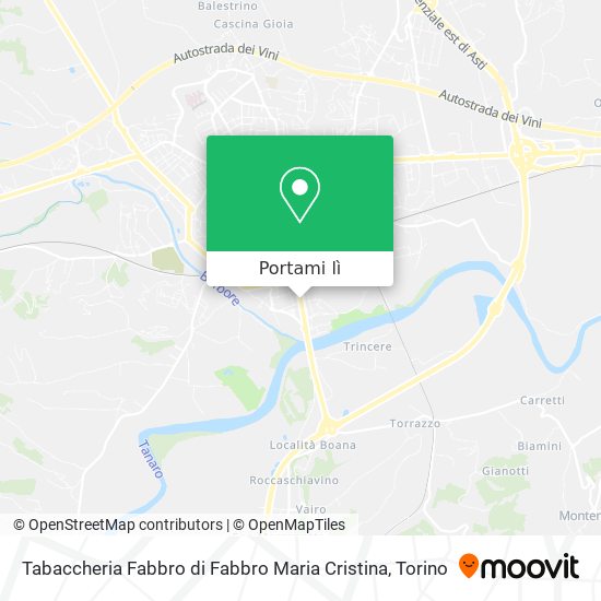 Mappa Tabaccheria Fabbro di Fabbro Maria Cristina