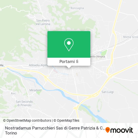 Mappa Nostradamus Parrucchieri Sas di Genre Patrizia & C.