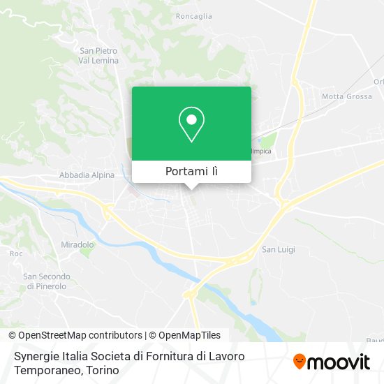 Mappa Synergie Italia Societa di Fornitura di Lavoro Temporaneo