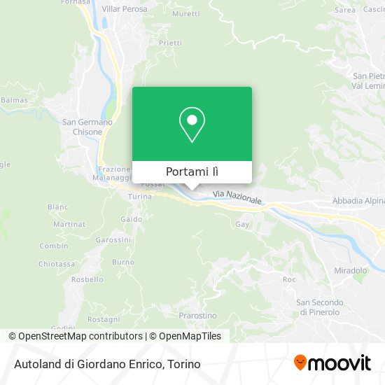 Mappa Autoland di Giordano Enrico