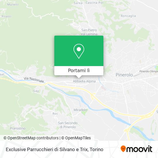 Mappa Exclusive Parrucchieri di Silvano e Trix