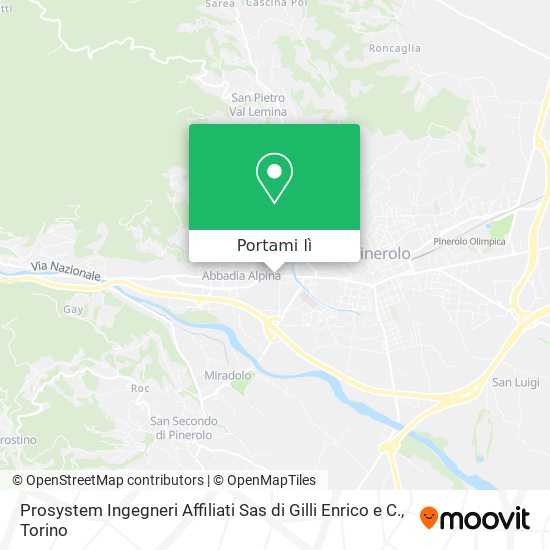 Mappa Prosystem Ingegneri Affiliati Sas di Gilli Enrico e C.