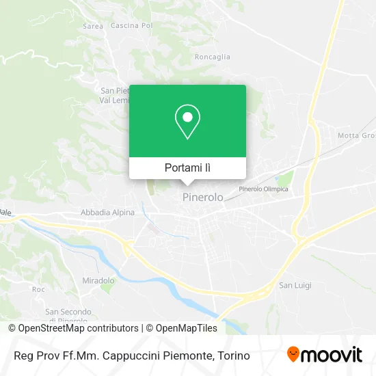 Mappa Reg Prov Ff.Mm. Cappuccini Piemonte
