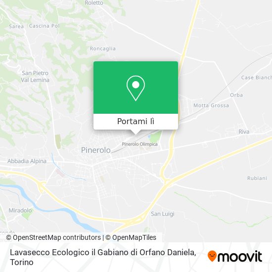Mappa Lavasecco Ecologico il Gabiano di Orfano Daniela