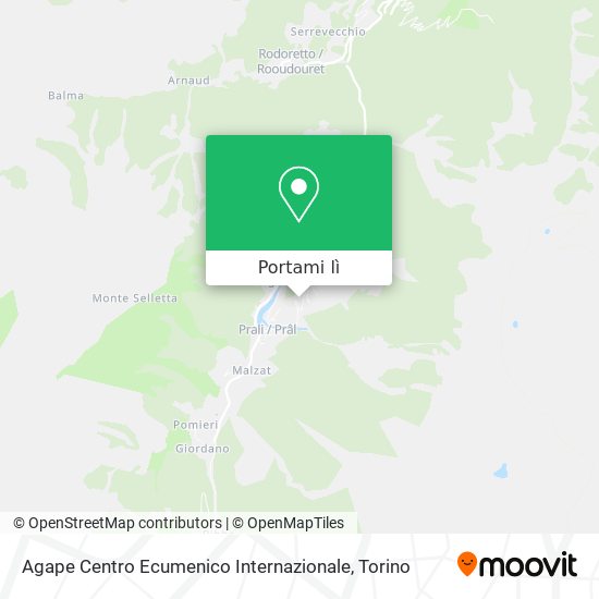Mappa Agape Centro Ecumenico Internazionale