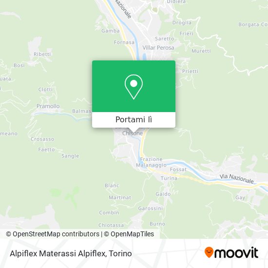 Mappa Alpiflex Materassi Alpiflex