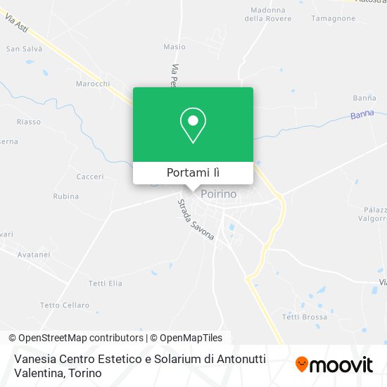 Mappa Vanesia Centro Estetico e Solarium di Antonutti Valentina