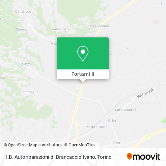 Mappa I.B. Autoriparazioni di Brancaccio Ivano