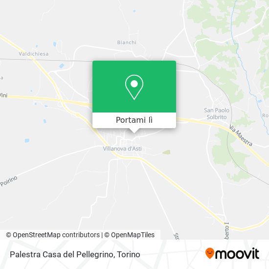 Mappa Palestra Casa del Pellegrino