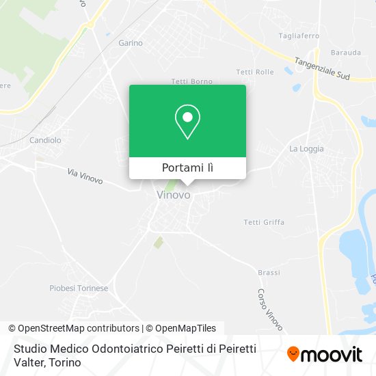 Mappa Studio Medico Odontoiatrico Peiretti di Peiretti Valter