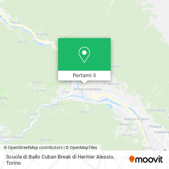 Mappa Scuola di Ballo Cuban Break di Heritier Alessio