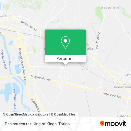 Mappa Paninoteca the King of Kings